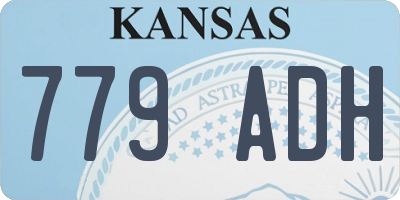 KS license plate 779ADH