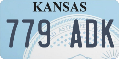 KS license plate 779ADK