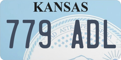 KS license plate 779ADL