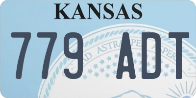 KS license plate 779ADT