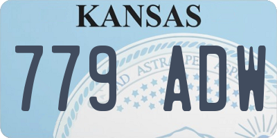 KS license plate 779ADW