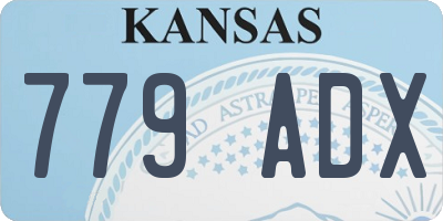 KS license plate 779ADX