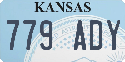 KS license plate 779ADY