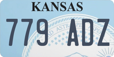 KS license plate 779ADZ
