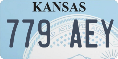 KS license plate 779AEY