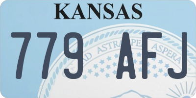 KS license plate 779AFJ