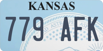 KS license plate 779AFK