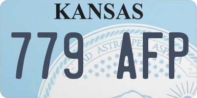 KS license plate 779AFP
