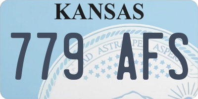 KS license plate 779AFS