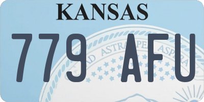 KS license plate 779AFU
