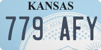 KS license plate 779AFY