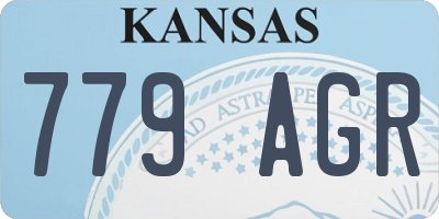 KS license plate 779AGR