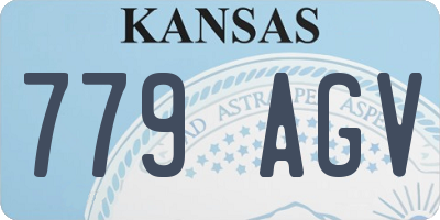 KS license plate 779AGV