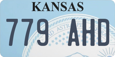 KS license plate 779AHD