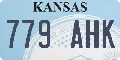 KS license plate 779AHK
