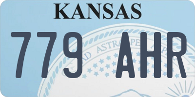 KS license plate 779AHR