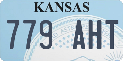 KS license plate 779AHT