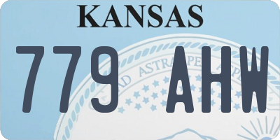 KS license plate 779AHW