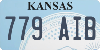 KS license plate 779AIB