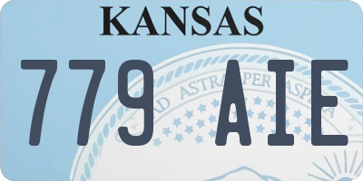 KS license plate 779AIE