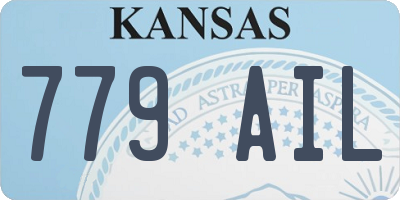 KS license plate 779AIL