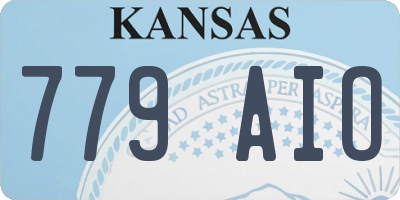 KS license plate 779AIO