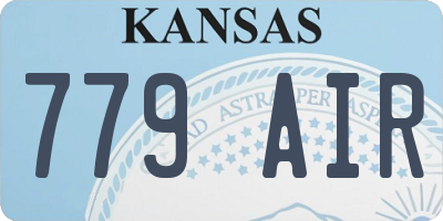 KS license plate 779AIR