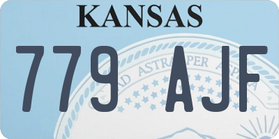 KS license plate 779AJF