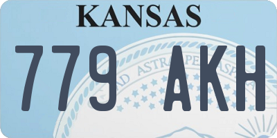 KS license plate 779AKH