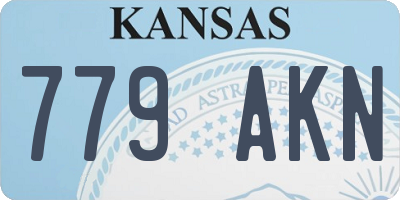 KS license plate 779AKN