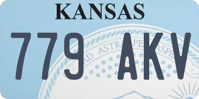 KS license plate 779AKV