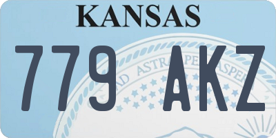 KS license plate 779AKZ