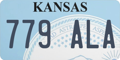 KS license plate 779ALA