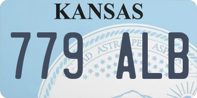 KS license plate 779ALB