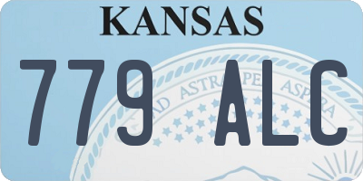 KS license plate 779ALC