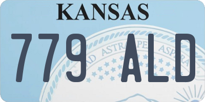 KS license plate 779ALD