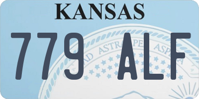 KS license plate 779ALF