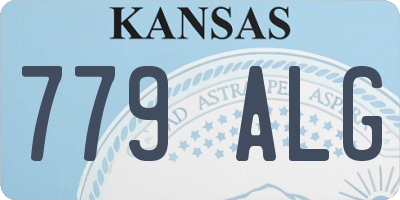 KS license plate 779ALG