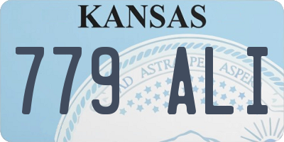 KS license plate 779ALI