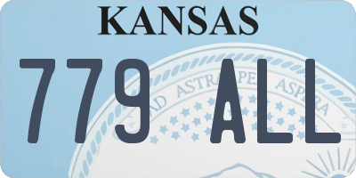 KS license plate 779ALL