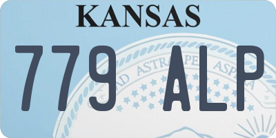 KS license plate 779ALP
