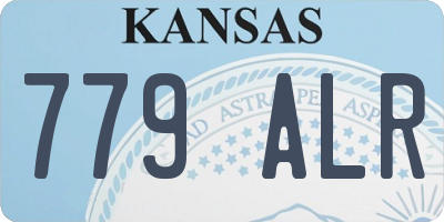 KS license plate 779ALR