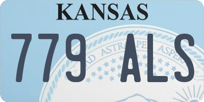 KS license plate 779ALS