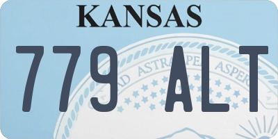 KS license plate 779ALT