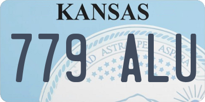 KS license plate 779ALU