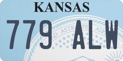 KS license plate 779ALW