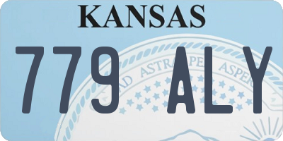 KS license plate 779ALY