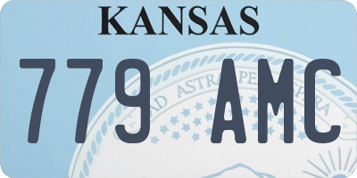 KS license plate 779AMC