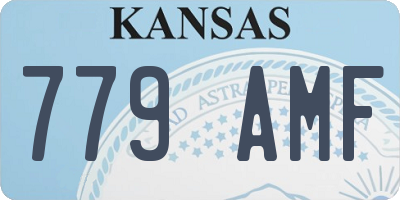 KS license plate 779AMF