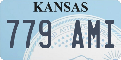 KS license plate 779AMI